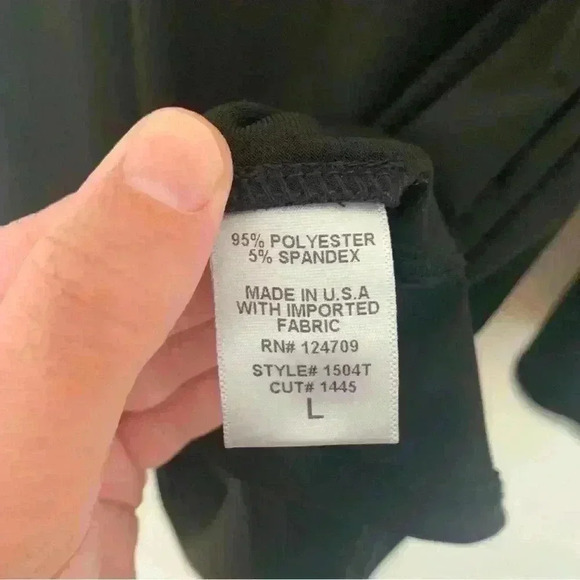 IC by Connie K Contrast Slit Sleeve Key Hole Back Blouse Flowy Stretchy Large - Picture 9 of 12